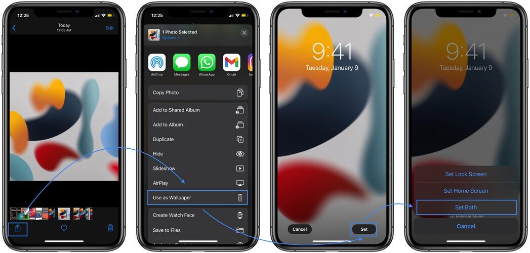 how to install ios 15 wallpaper 1