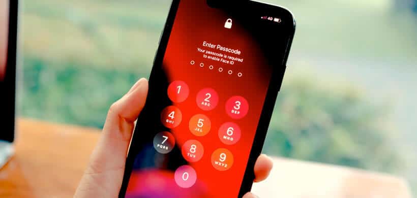 iphone passcode lock screen